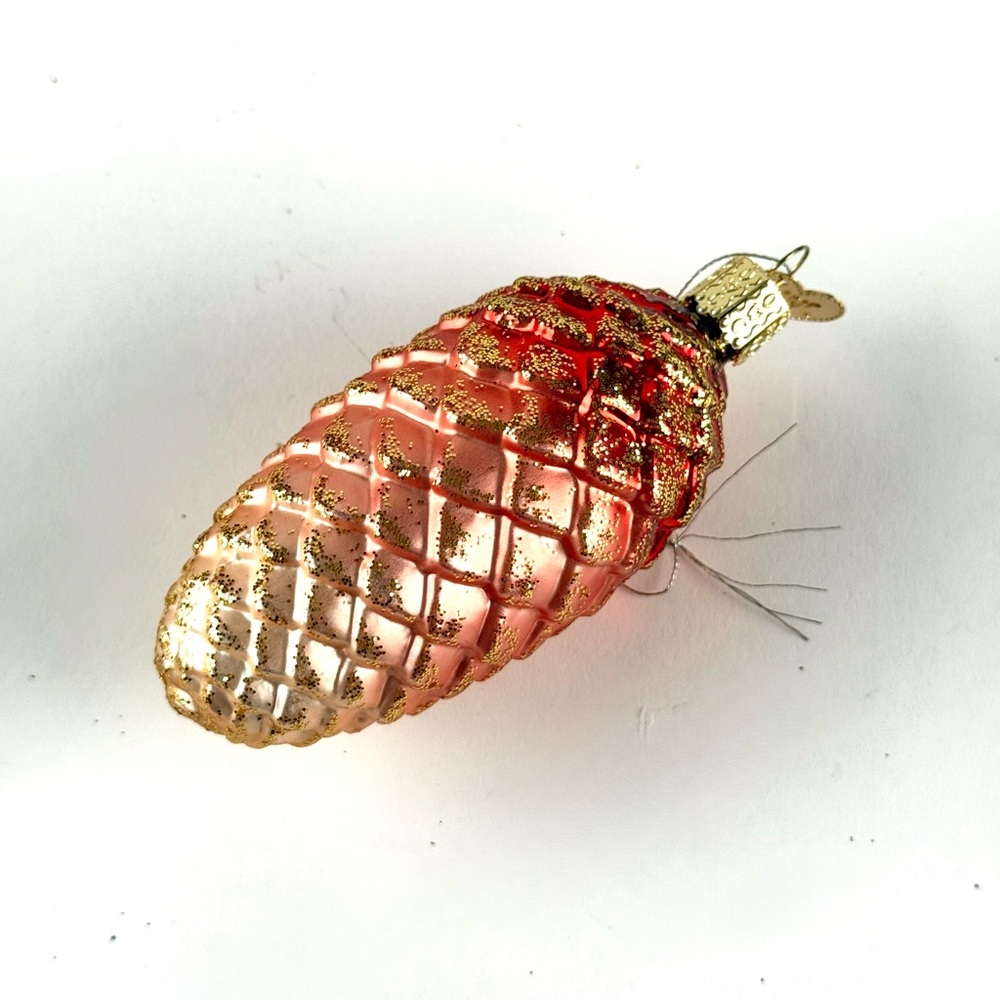 Old World Christmas Blown Glass Pinecone Ornament